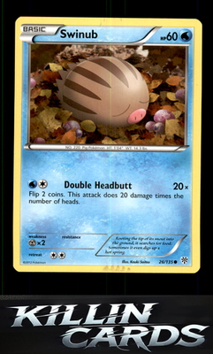 Swinub 26/135 Pokemon Common Plasma Storm Card LP