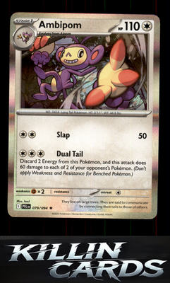 Ambipom - 079/094 079/094 Pokemon Rare ME02: Phantasmal Flames Card NM