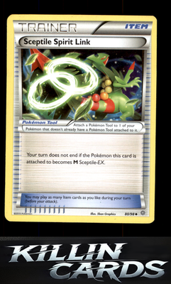 Sceptile Spirit Link 80/98 Pokemon Uncommon XY - Ancient Origins Card NM