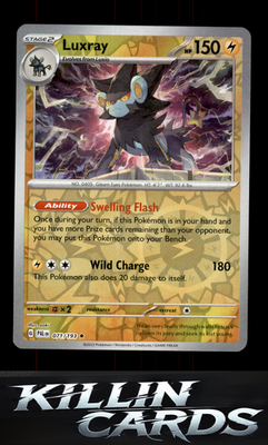 Reverse Holofoil Luxray 071/193 Pokemon Rare SV02: Paldea Evolved Card NM