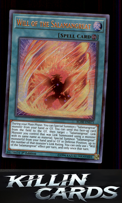 1st Edition Will of the Salamangreat BLHR-EN073 YuGiOh Ultra Rare Battles of Leg