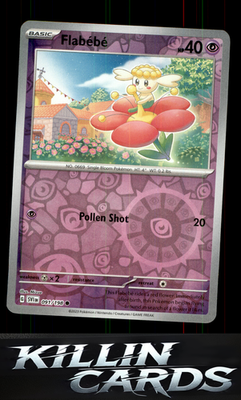 Reverse Holofoil Flabebe 091/198 Pokemon Common SV01: Scarlet & Violet Base Set
