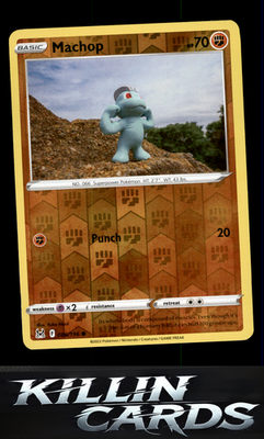 Reverse Holofoil Machop 086/196 Pokemon Common SWSH11: Lost Origin Card NM