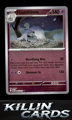 Reverse Holofoil Houndstone - 066/132 066/132 Pokemon Uncommon ME01: Mega Evolut