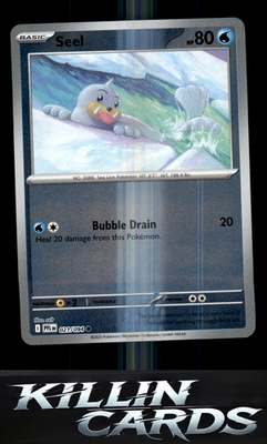 Reverse Holofoil Seel 021/094 Pokemon Common ME02: Phantasmal Flames Card NM