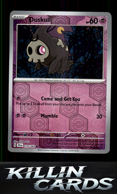 Reverse Holofoil Duskull - 018/064 018/064 Pokemon Common SV: Shrouded Fable Car