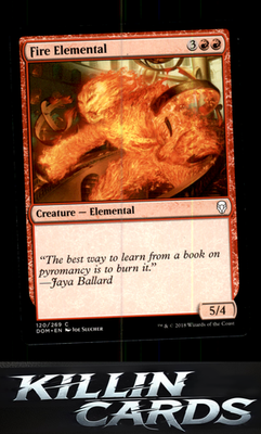 Fire Elemental 120 Magic C Dominaria Card NM