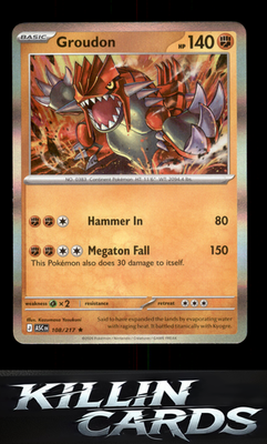 Groudon 108/217 Pokemon Rare ME: Ascended Heroes Card NM