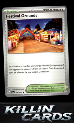 Festival Grounds 108/131 Pokemon Uncommon SV: Prismatic Evolutions Card NM