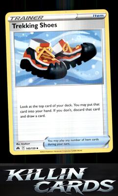 Trekking Shoes 145/159 Pokemon Uncommon SWSH: Crown Zenith Card NM