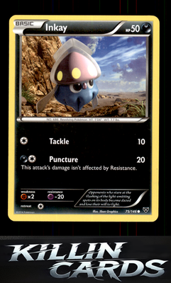 Inkay (75) 75/146 Pokemon Common XY Base Set Card LP