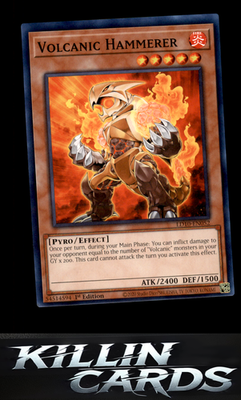 1st Edition Volcanic Hammerer LD10-EN052 YuGiOh Common Legendary Duelists: Soulb