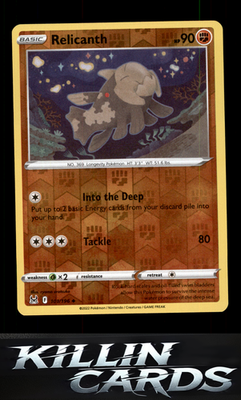 Reverse Holofoil Relicanth 101/196 Pokemon Uncommon SWSH11: Lost Origin Card NM
