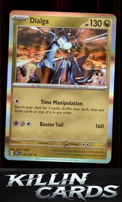 Dialga 135/191 Pokemon Rare SV08: Surging Sparks Card NM