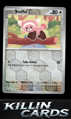 Reverse Holofoil Stufful 052/064 Pokemon Common SV: Shrouded Fable Card NM