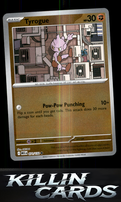 Reverse Holofoil Tyrogue 071/132 Pokemon Common ME01: Mega Evolution Card NM