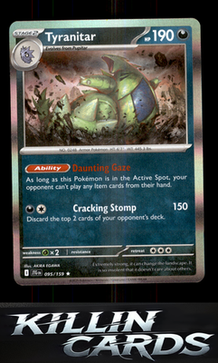 Tyranitar 095/159 Pokemon Rare SV09: Journey Together Card NM