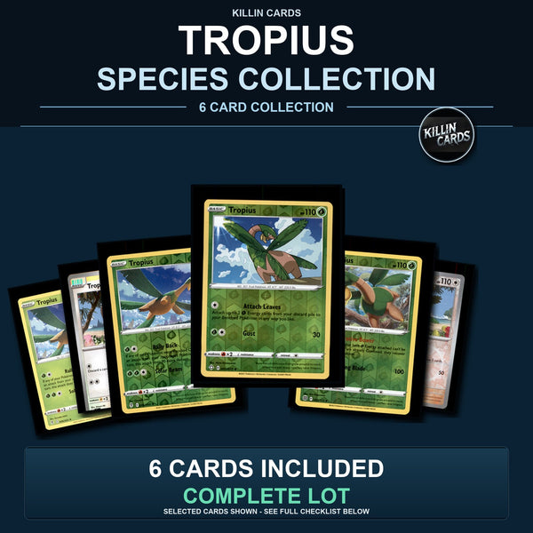 Pokemon TCG Tropius Species Collection 6 Different Cards
