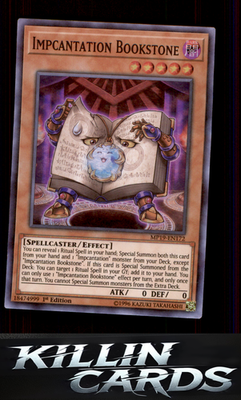 1st Edition Impcantation Bookstone MP19-EN172 YuGiOh Super Rare 2019 Gold Sarcop