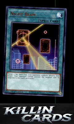 1st Edition Night Beam MAGO-EN147 YuGiOh Rare Maximum Gold Card NM