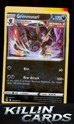 Grimmsnarl 178/264 Pokemon Holo Rare SWSH08: Fusion Strike Card NM
