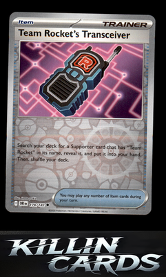 Reverse Holofoil Team Rocket's Transceiver 178/182 Pokemon Uncommon SV10: Destin