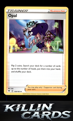 Opal 158/185 Pokemon Uncommon SWSH04: Vivid Voltage Card NM