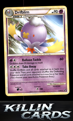 Drifblim 12/90 Pokemon Rare Undaunted Card NM