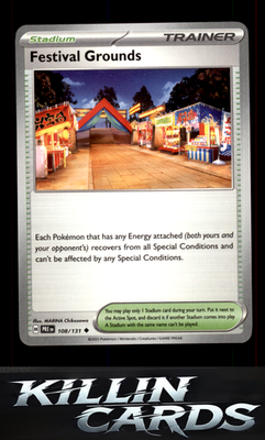 Festival Grounds 108/131 Pokemon Uncommon SV: Prismatic Evolutions Card NM
