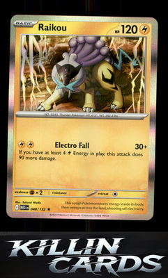 Raikou 048/132 Pokemon Rare ME01: Mega Evolution Card NM