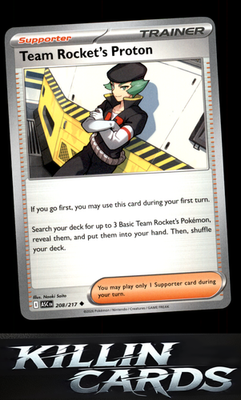 Team Rocket's Proton 208/217 Pokemon Uncommon ME: Ascended Heroes Card NM