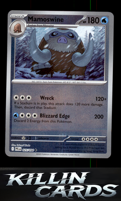 Reverse Holofoil Mamoswine 025/094 Pokemon Uncommon ME02: Phantasmal Flames Card