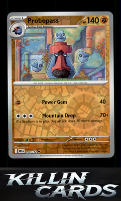 Reverse Holofoil Probopass 098/182 Pokemon Uncommon SV10: Destined Rivals Card N