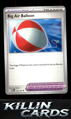 Big Air Balloon 155/165 Pokemon Uncommon SV: Scarlet & Violet 151 Card NM
