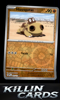 Reverse Holofoil Hippopotas 052/131 Pokemon Common SV: Prismatic Evolutions Card