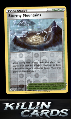 Reverse Holofoil Stormy Mountains 161/203 Pokemon Uncommon SWSH07: Evolving Skie