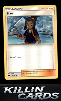 Hau 132/168 Pokemon Uncommon SM - Celestial Storm Card NM