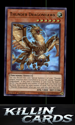 1st Edition Thunder Dragonhawk SOFU-EN020 YuGiOh Ultra Rare Soul Fusion Card NM