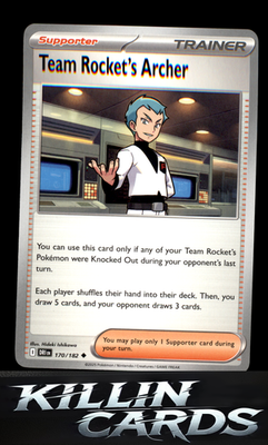Team Rocket's Archer - 170/182 170/182 Pokemon Uncommon SV10: Destined Rivals Ca
