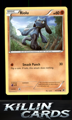 Riolu (46) 46/124 Pokemon Common XY - Fates Collide Card NM