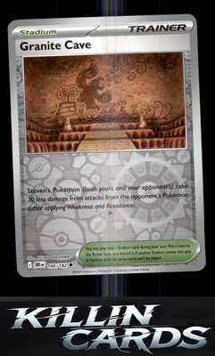 Reverse Holofoil Granite Cave 166/182 Pokemon Uncommon SV10: Destined Rivals Car