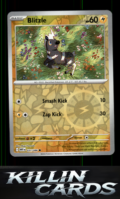 Reverse Holofoil Blitzle 031/086 Pokemon Common SV: White Flare Card NM