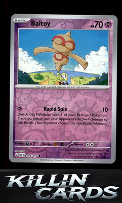 Reverse Holofoil Baltoy 094/197 Pokemon Common SV03: Obsidian Flames Card NM