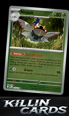 Reverse Holofoil Ninjask - 017/132 017/132 Pokemon Uncommon ME01: Mega Evolution