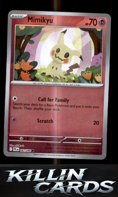 Reverse Holofoil Mimikyu 042/094 Pokemon Common ME02: Phantasmal Flames Card NM