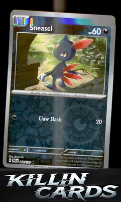 Reverse Holofoil Sneasel 061/131 Pokemon Common SV: Prismatic Evolutions Card NM