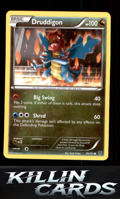 Druddigon 70/101 Pokemon Common Plasma Blast Card LP