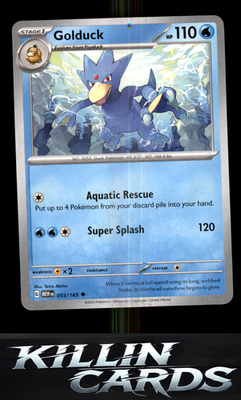 Golduck 055/165 Pokemon Uncommon SV: Scarlet & Violet 151 Card NM