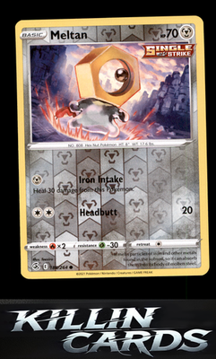 Reverse Holofoil Meltan 188/264 Pokemon Common SWSH08: Fusion Strike Card NM