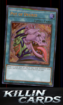 1st Edition Pot of Desires (UR) RA01-EN056 YuGiOh Ultra Rare 25th Anniversary Ra